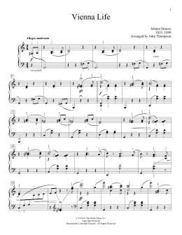 page one of Vienna Life (Educational Piano)