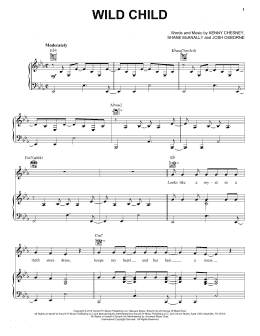 page one of Wild Child (Piano, Vocal & Guitar Chords (Right-Hand Melody))