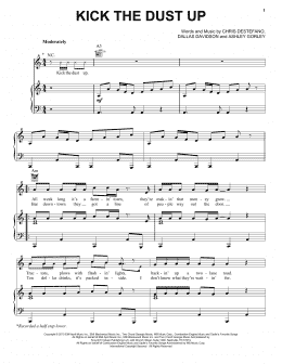 page one of Kick The Dust Up (Piano, Vocal & Guitar Chords (Right-Hand Melody))
