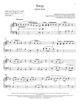 page one of Sway (Quien Sera) (Educational Piano)