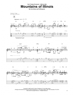 page one of Mountains Of Illinois (Guitar Tab)