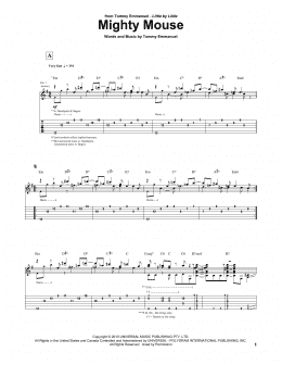 page one of Mighty Mouse (Guitar Tab)