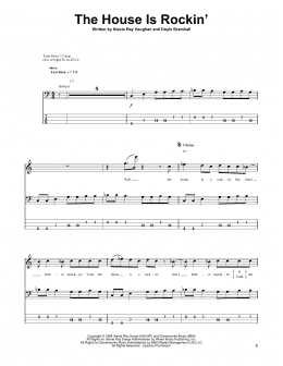 page one of The House Is Rockin' (Bass Guitar Tab)