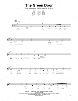 page one of The Green Door (Easy Guitar)