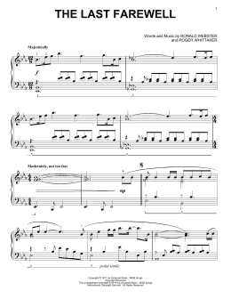 page one of The Last Farewell (Piano Solo)