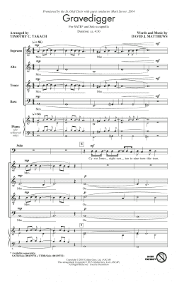 page one of Gravedigger (Choir)