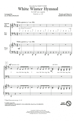 page one of White Winter Hymnal (arr. Alan Billingsley) (SAB Choir)