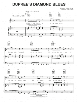 page one of Dupree's Diamond Blues (Piano, Vocal & Guitar Chords (Right-Hand Melody))