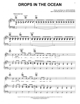 page one of Drops In The Ocean (Piano, Vocal & Guitar Chords (Right-Hand Melody))