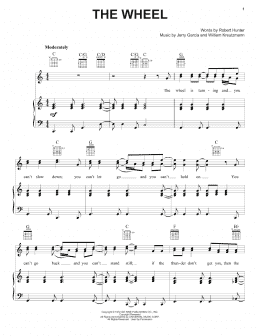 page one of The Wheel (Piano, Vocal & Guitar Chords (Right-Hand Melody))
