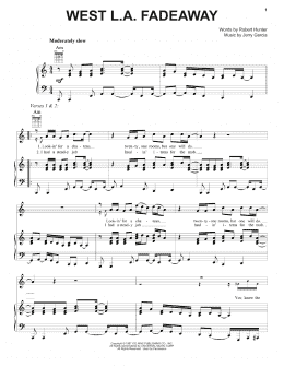page one of West L.A. Fadeaway (Piano, Vocal & Guitar Chords (Right-Hand Melody))