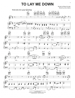 page one of To Lay Me Down (Piano, Vocal & Guitar Chords (Right-Hand Melody))