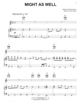 page one of Might As Well (Piano, Vocal & Guitar Chords (Right-Hand Melody))