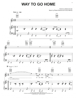 page one of Way To Go Home (Piano, Vocal & Guitar Chords (Right-Hand Melody))