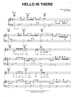 page one of Hello In There (Piano & Vocal)