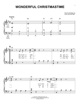 page one of Wonderful Christmastime (Accordion)