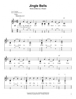 page one of Jingle Bells (Easy Ukulele Tab)