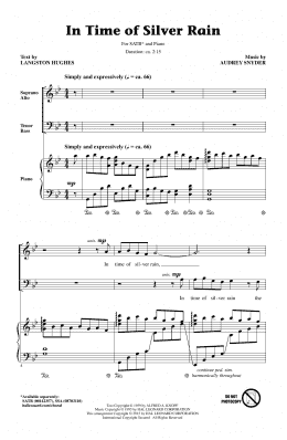 page one of In Time Of Silver Rain (SATB Choir)