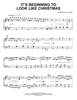 page one of It's Beginning To Look Like Christmas (Piano Solo)