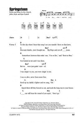 page one of Springsteen (Guitar Chords/Lyrics)