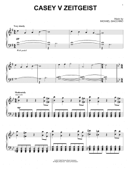 page one of Casey V Zeitgeist (Piano Solo)