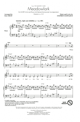 page one of Meadowlark (SATB Choir)