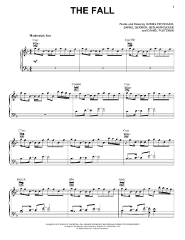 page one of The Fall (Piano, Vocal & Guitar Chords (Right-Hand Melody))