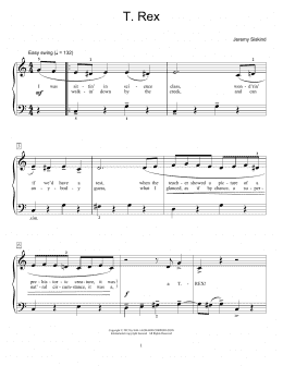 page one of T.Rex (Educational Piano)