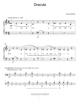 page one of Dracula (Educational Piano)