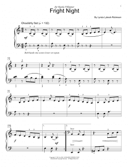 page one of Fright Night (Educational Piano)