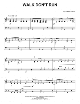 page one of Walk Don't Run (Piano Solo)