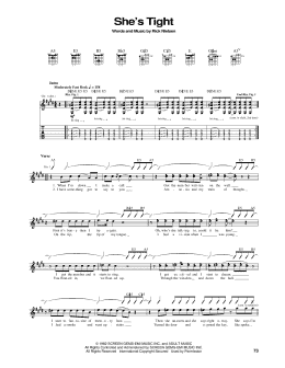 page one of She's Tight (Guitar Tab)