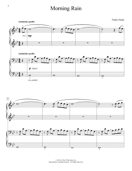 page one of Morning Rain (Piano Duet)