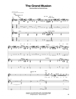 page one of The Grand Illusion (Guitar Tab)