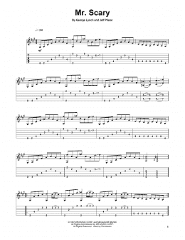 page one of Mr. Scary (Solo Guitar Tab)