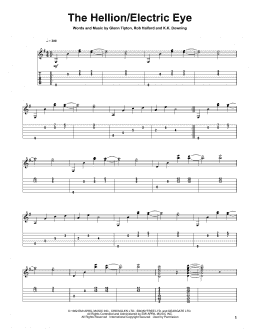 page one of Electric Eye (Solo Guitar)