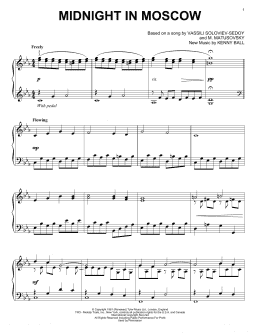 page one of Midnight In Moscow (Piano Solo)