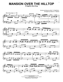 page one of Mansion Over The Hilltop [Ragtime version] (Piano Solo)