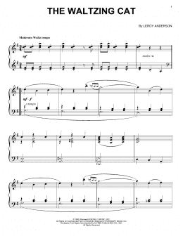 page one of The Waltzing Cat (Piano Solo)