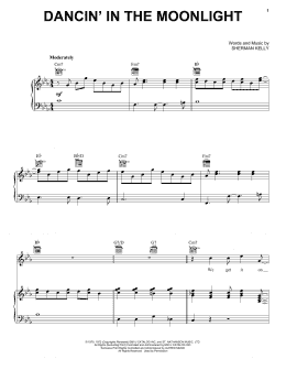 page one of Dancin' In The Moonlight (Piano, Vocal & Guitar Chords (Right-Hand Melody))