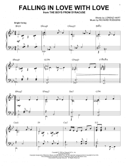 page one of Falling In Love With Love [Jazz version] (arr. Brent Edstrom) (Piano Solo)