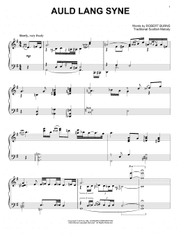 page one of Auld Lang Syne (Piano Solo)