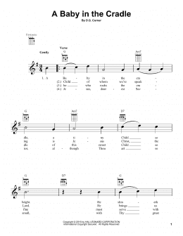 page one of A Baby In The Cradle (Ukulele)