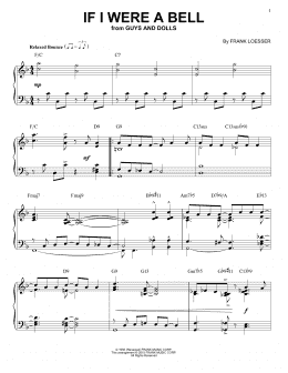 page one of If I Were A Bell [Jazz version] (arr. Brent Edstrom) (Piano Solo)