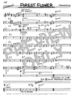 page one of Forest Flower (Real Book – Melody & Chords – Eb Instruments)