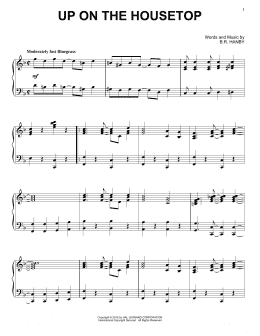 page one of Up On The Housetop (Piano Solo)