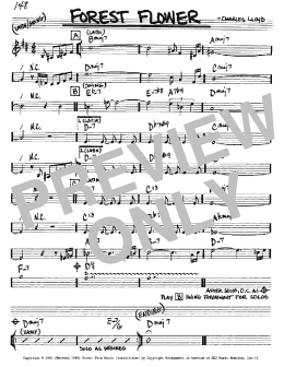 page one of Forest Flower (Real Book – Melody & Chords – Bb Instruments)