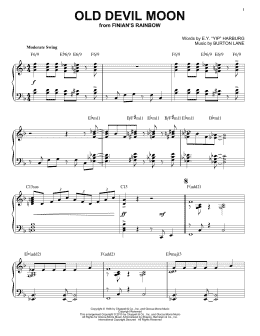 page one of Old Devil Moon [Jazz version] (arr. Brent Edstrom) (Piano Solo)