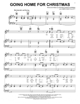 page one of Going Home For Christmas (Piano, Vocal & Guitar Chords (Right-Hand Melody))