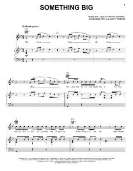 page one of Something Big (Piano, Vocal & Guitar Chords (Right-Hand Melody))
